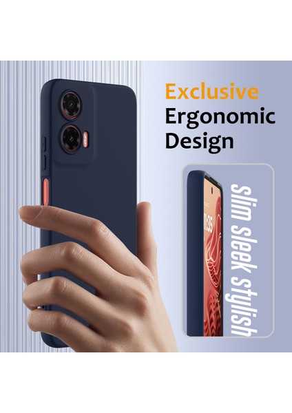 Motorola Moto G35 5g Kılıfı Magsafe Anti-Düşme Sıvı Silikon Telefon Kılıfı ile Uyumlu-Koyu Mavi (Yurt Dışından) fırsatları