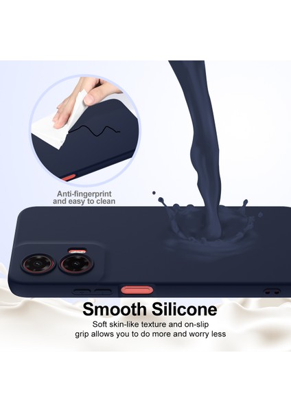 Motorola Moto G35 5g Kılıfı Magsafe Anti-Düşme Sıvı Silikon Telefon Kılıfı ile Uyumlu-Koyu Mavi (Yurt Dışından) indirimleri