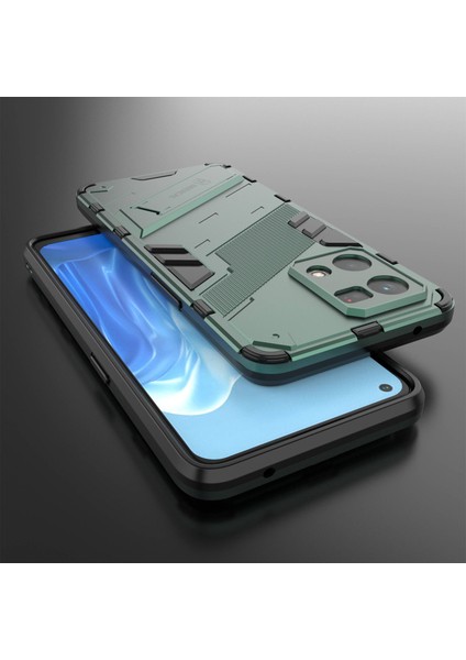 Oppo Reno7 4g Arka Kılıf Kickstand Pc Yumuşak Tpu Telefon Kılıfı-Yeşil (Yurt Dışından) fırsatları