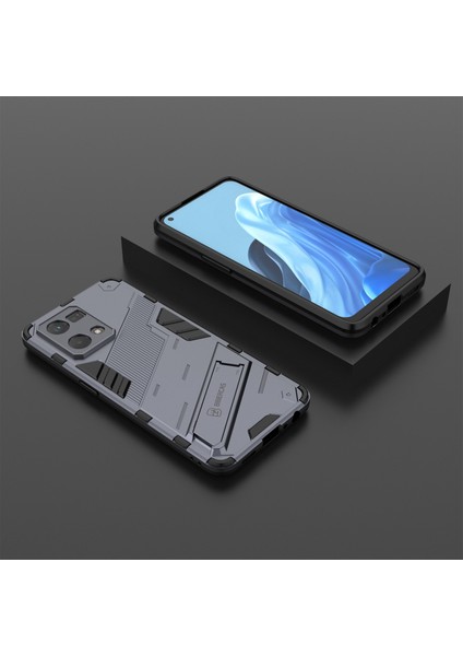 Oppo Reno7 4g Arka Kılıf Kickstand Pc Yumuşak Tpu Telefon Kılıfı-Gri (Yurt Dışından) modelleri