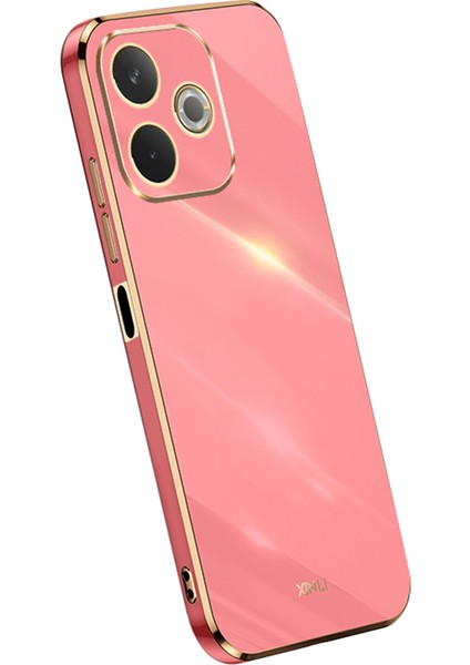 Xınlı Oppo A5 Pro 4g(Global)/5g(Global)/a5 Energy 5g(China) Kılıf Tpu Telefon Kılıfı Galvanik Çerçeveli-Kırmızı (Yurt Dışından)