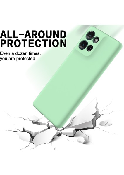 Motorola Moto G 5g (2025) Sıvı Silikon Kılıf Telefon Arka Kapağı El Kayışı Ile-Yeşil (Yurt Dışından) indirimleri