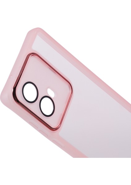 Dksm Serisi Motorola Moto G85 5G/S50 Neo 5g Kılıf Elektrolizle Kaplanmış Kamera Çerçevesi Tpu Telefon Kılıfı-Şeffaf Pembe (Yurt Dışından) indirimleri