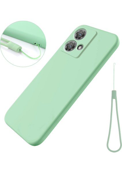 Motorola Edge 40 Neo 5g Kılıf Yumuşak Çizilmez Sıvı Silikon Telefon Kılıfı-Yeşil (Yurt Dışından)