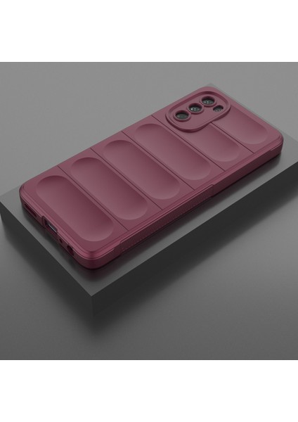 Motorola Moto G62 5g Düşmeye Karşı Koruyucu Telefon Kılıfı Sağlam Tpu Telefon Kılıfı-Şarap Kırmızısı (Yurt Dışından) fiyatları