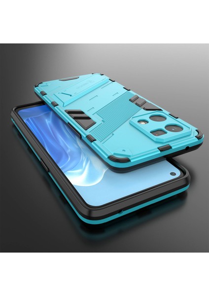 Oppo Reno7 4g Arka Kılıf Kickstand Pc Yumuşak Tpu Telefon Kılıfı-Bebek Mavisi (Yurt Dışından) fırsatları