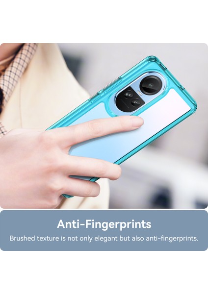 Oppo RENO10 Pro 5G(GLOBAL)/RENO10 5g(Global)Tpu+Akrilik Hibrit Kılıf Düşmeye Dayanıklı Cep Telefonu Arka Koruyucu Kapak-Şeffaf Mavi (Yurt Dışından) indirimleri