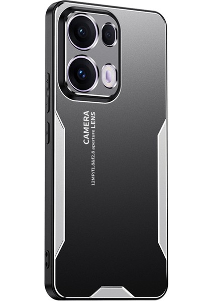 Oppo RENO13 Pro 5g Telefon Kılıfı Alüminyum Alaşımlı Tpu Pc Arka Kapak-Gümüş (Yurt Dışından)
