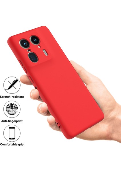Motorola Edge 50 Ultra 5g/moto X50 Ultra 5g Kılıf Sıvı Silikon Darbeye Dayanıklı Telefon Kılıfı Kayışlı-Kırmızı (Yurt Dışından) fiyatları