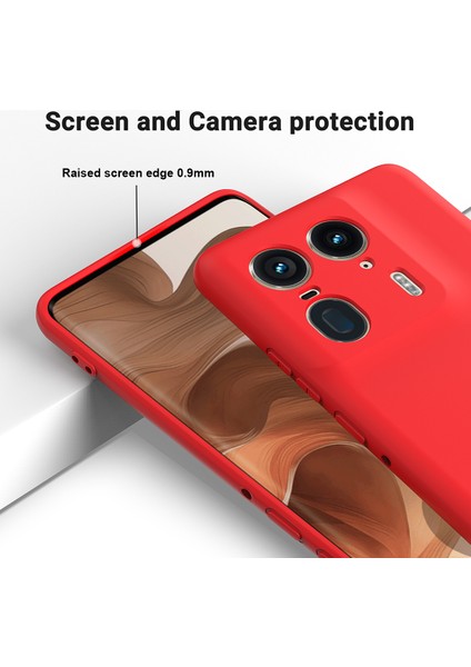 Motorola Edge 50 Ultra 5g/moto X50 Ultra 5g Kılıf Sıvı Silikon Darbeye Dayanıklı Telefon Kılıfı Kayışlı-Kırmızı (Yurt Dışından) fırsatları