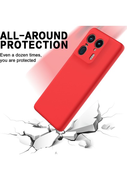 Motorola Edge 50 Ultra 5g/moto X50 Ultra 5g Kılıf Sıvı Silikon Darbeye Dayanıklı Telefon Kılıfı Kayışlı-Kırmızı (Yurt Dışından) indirimleri