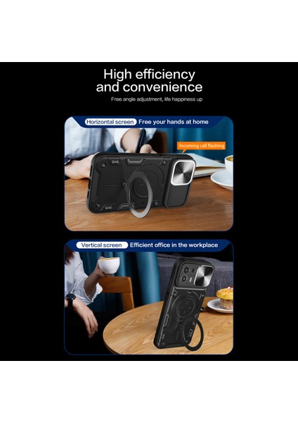 Motorola Edge 20 Lite Sürgülü Kamera Kapağı Pc+Tpu Telefon Kılıfı Halkalı Ayaklı Arka Kapak-Siyah (Yurt Dışından) indirimleri