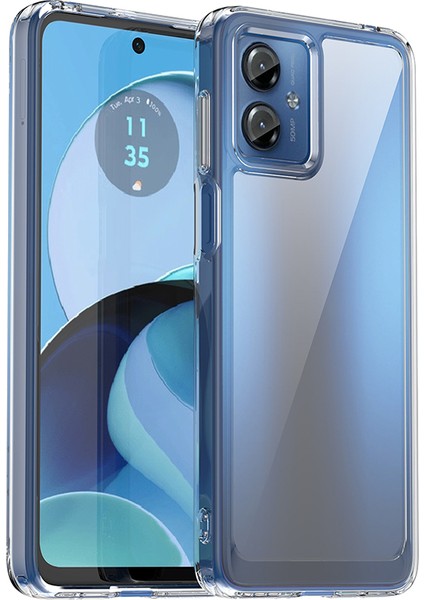 Motorola Moto G14 4g Tpu+Akrilik Cep Telefonu Kılıfı Düşmeye Dayanıklı Arka Kapak-Şeffaf (Yurt Dışından)
