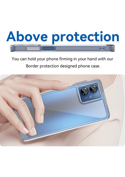 Motorola Moto G14 4g Tpu+Akrilik Cep Telefonu Kılıfı Düşmeye Dayanıklı Arka Kapak-Şeffaf (Yurt Dışından) fırsatları