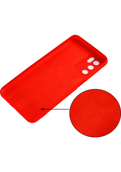 Mikrofiber Astar Darbeye Dayanıklı Hassas Kesik Düz Renk Sıvı Silikon Telefon Kılıfı ve Oppo A16/A16S (Küresel) Için Kullanışlı Kayış - Kırmızı (Yurt Dışından) modelleri