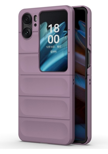 Oppo Find N2 Flip 5g Telefon Kılıfı Sert Pc Çizilmez Kapak-Açık Mor (Yurt Dışından)
