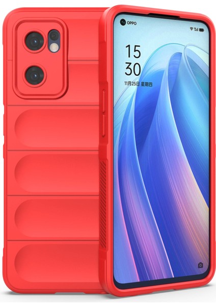 Oppo Reno7 5g (Global) Için Yumuşak Tpu Arka Kapak Iyi Korunan Düşmeye Karşı Dayanıklı Telefon Kılıfı-Kırmızı (Yurt Dışından)