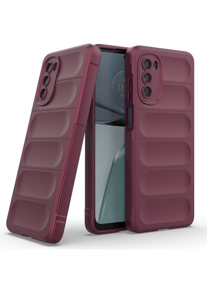 Motorola Moto G62 5g Düşmeye Karşı Koruyucu Telefon Kılıfı Sağlam Tpu Telefon Kılıfı-Şarap Kırmızısı (Yurt Dışından) modelleri