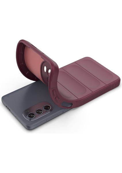 Motorola Moto G62 5g Düşmeye Karşı Koruyucu Telefon Kılıfı Sağlam Tpu Telefon Kılıfı-Şarap Kırmızısı (Yurt Dışından) fırsatları