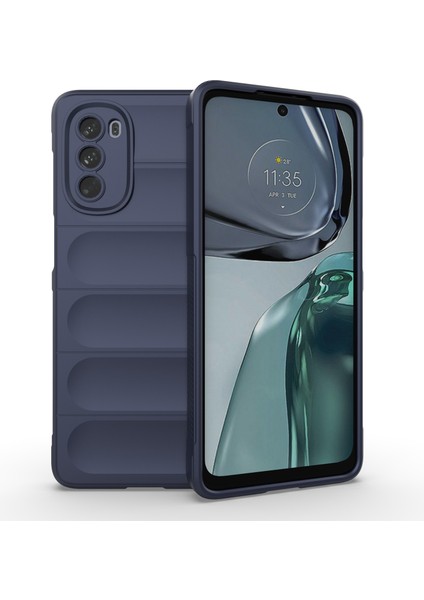 Motorola Moto G62 5g Düşmeye Karşı Koruyucu Telefon Kılıfı Sağlam Tpu Telefon Kılıfı-Koyu Mavi (Yurt Dışından)