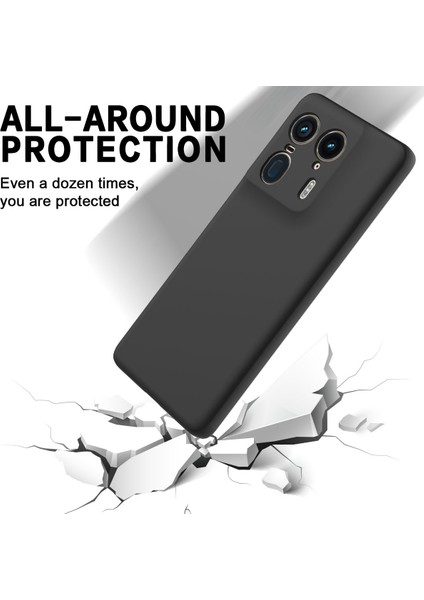 Motorola Edge 50 Ultra 5g/moto X50 Ultra 5g Kılıf Sıvı Silikon Darbeye Dayanıklı Telefon Kılıfı Kayışlı-Siyah (Yurt Dışından) indirimleri