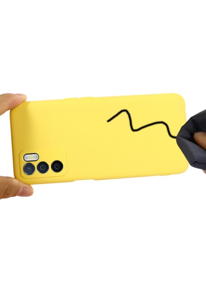 Mikrofiber Astar Darbeye Dayanıklı Hassas Kesik Düz Renk Sıvı Silikon Telefon Kılıfı ve Oppo A16/A16S (Küresel) Için Kullanışlı Kayış - Sarı (Yurt Dışından) fırsatları