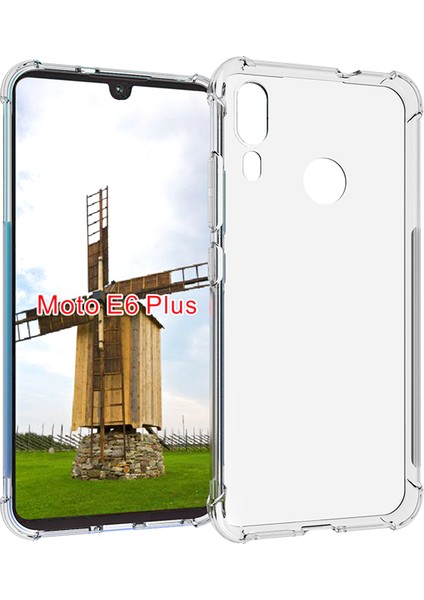 Motorola Moto E6 Plus Için Şeffaf Darbeye Dayanıklı Kaymaz Tpu Telefon Kılıfı (Yurt Dışından)