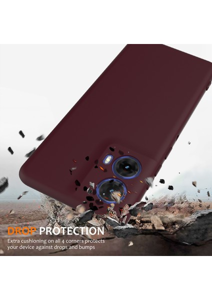 Motorola Moto G24 4g Kılıf Magsafe Anti-Düşme Sıvı Silikon Telefon Kılıfı ile Uyumlu-Şarap Kırmızısı (Yurt Dışından) fiyatları