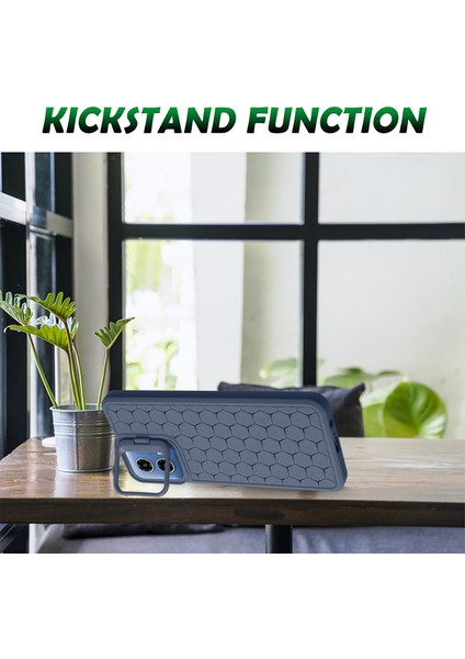 Motorola Moto G45 5G/G34 5g Kılıf Kickstand Tpu Telefon Kılıfı Petek Isı Dağılımı-Koyu Mavi (Yurt Dışından) fırsatları
