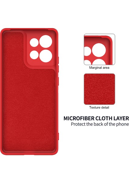 Motorola Edge 50 Neo 5g/moto S50 5g/thinkphone 25 5g Kılıf Sıvı Silikon Çizilmez Telefon Kılıfı El Kayışı Ile-Kırmızı (Yurt Dışından) indirimleri