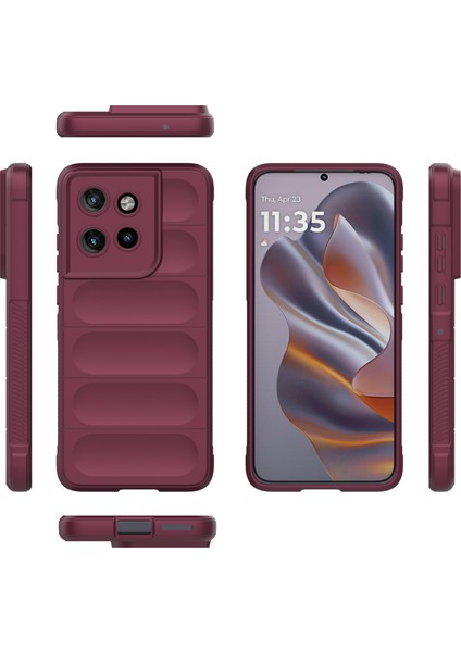 Motorola Edge 50 Neo 5g/moto S50 5g/thinkphone 25 5g Kılıf Düşmeye Karşı Yumuşak Tpu Sağlam Telefon Arka Kapağı-Şarap Kırmızısı (Yurt Dışından) indirimleri