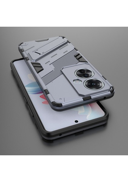 Oppo RENO11 F 5g Kickstand Kılıf Pc+Tpu Darbeye Dayanıklı Hibrit Telefon Kılıfı-Gri (Yurt Dışından) indirimleri