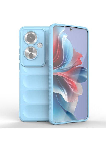Oppo RENO11 F 5G/F25 Pro 5g Telefon Kılıfı Tpu Sağlam Tasarım Düşme Koruması Kabuk-Bebek Mavisi (Yurt Dışından)