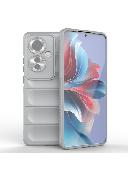 Oppo RENO11 F 5G/F25 Pro 5g Telefon Kılıfı Tpu Sağlam Tasarım Düşme Koruması Kabuk-Açık Gri (Yurt Dışından)