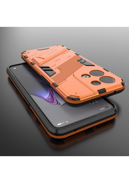 Oppo Reno8 5g (Küresel Sürüm)/oppo Reno8 5g Düşme Korumalı Sert Pc Darbeye Dayanıklı Tpu Çizilmez Telefon Kılıfı Kickstand Ile-Turuncu (Yurt Dışından) fırsatları