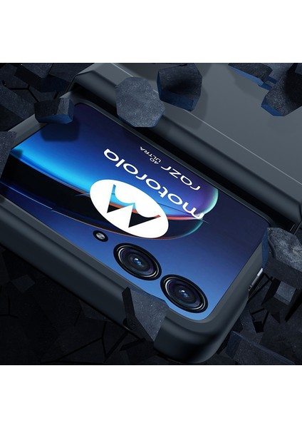 Motorola Razr 40 Ultra 5g Telefon Kılıfı Menteşe Tasarım Pc Kapağı Temperli Cam Arka Ekran Koruyucu-Açık Yeşil (Yurt Dışından) modelleri