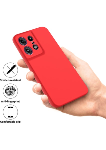 Motorola Edge 50 Pro 5g Kılıf Yumuşak Sıvı Silikon Telefon Kılıfı Cep Telefonu Aksesuarları -Kırmızı (Yurt Dışından) indirimleri
