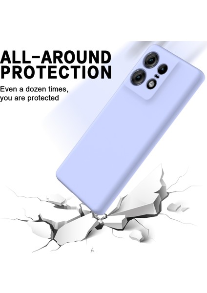 Motorola Edge 50 Pro 5g Kılıf Yumuşak Sıvı Silikon Telefon Kılıfı Cep Telefonu Aksesuarları -Mor (Yurt Dışından) indirimleri