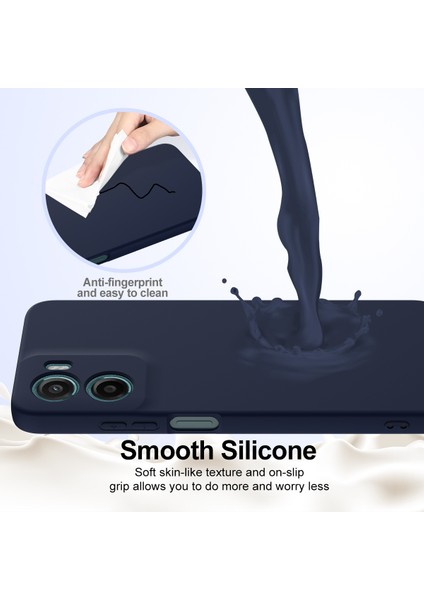 Motorola Moto E15 4g/motorola Moto G05 4g Kılıf Magsafe Düşmeye Karşı Dayanıklı Sıvı Silikon Telefon Kılıfı ile Uyumlu-Koyu Mavi (Yurt Dışından) indirimleri