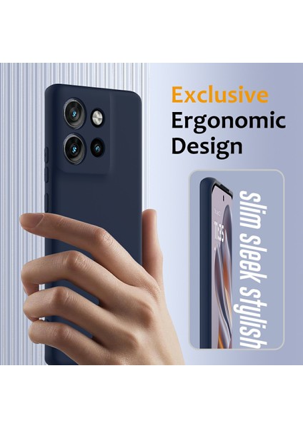 Motorola Edge 50 Neo 5g/moto S50 5g/thinkphone 25 5g Için Sıvı Silikon Kılıf, Kordonlu Magsafe Telefon Kılıfı ile Uyumlu-Koyu Mavi (Yurt Dışından) indirimleri