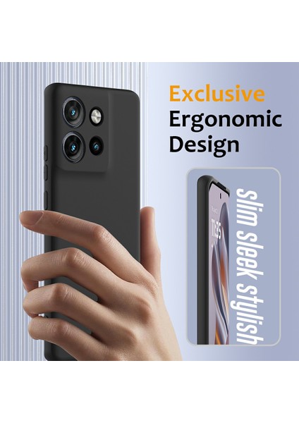 Motorola Edge 50 Neo 5g/moto S50 5g/thinkphone 25 5g Için Sıvı Silikon Kılıf, Magsafe Telefon Kılıfı ve Kordon ile Uyumlu-Siyah (Yurt Dışından) indirimleri