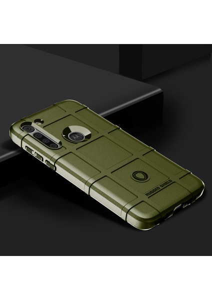 Motorola Moto G8 Power-Ordu Yeşili Için Sağlam Kalkan Kare Izgara Doku Kalınlaştırılmış Tpu Kılıf (Yurt Dışından) fiyatları