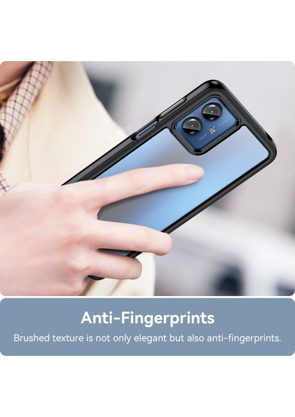 Motorola Moto G14 4g Tpu+Akrilik Cep Telefonu Kılıfı Düşmeye Dayanıklı Arka Kapak-Siyah (Yurt Dışından) indirimleri