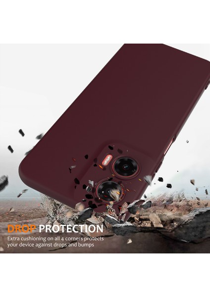 Motorola Moto G35 5g Kılıfı Magsafe Anti-Düşme Sıvı Silikon Telefon Kılıfı ile Uyumlu-Şarap Kırmızısı (Yurt Dışından) fiyatları