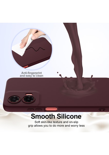 Motorola Moto G35 5g Kılıfı Magsafe Anti-Düşme Sıvı Silikon Telefon Kılıfı ile Uyumlu-Şarap Kırmızısı (Yurt Dışından) indirimleri