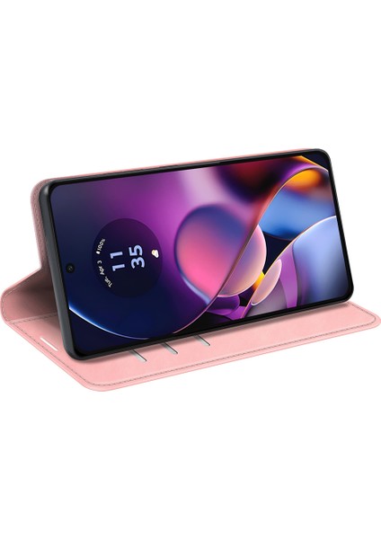 Motorola Moto G54 5g Telefon Kılıfı Cüzdan Standı Pu Deri Cilt-Dokunmatik Cep Telefonu Kapağı-Pembe (Yurt Dışından) modelleri