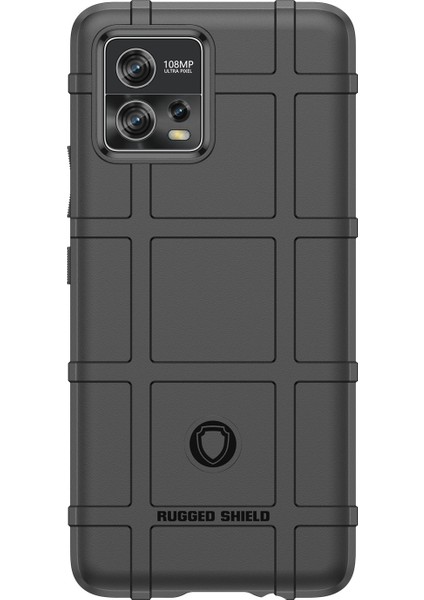 Motorola Moto G72 4g Çizilmez Sağlam Kare Izgara Doku Tpu Kapak Koruyucu Telefon Kılıfı-Siyah (Yurt Dışından) fiyatları