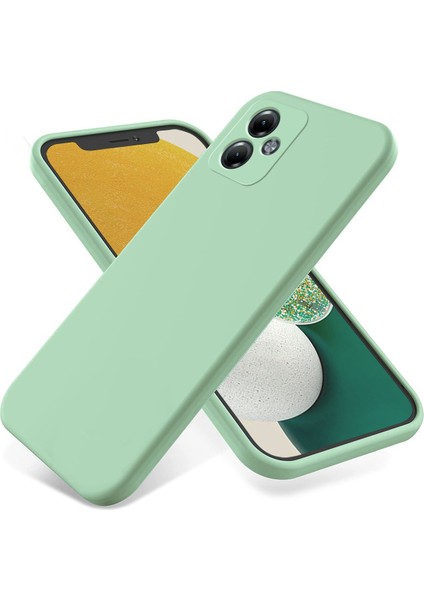 Motorola Moto G14 4g Kılıf Darbeye Dayanıklı Sıvı Silikon Cep Telefonu Kabuk Kapağı-Yeşil (Yurt Dışından) fiyatları