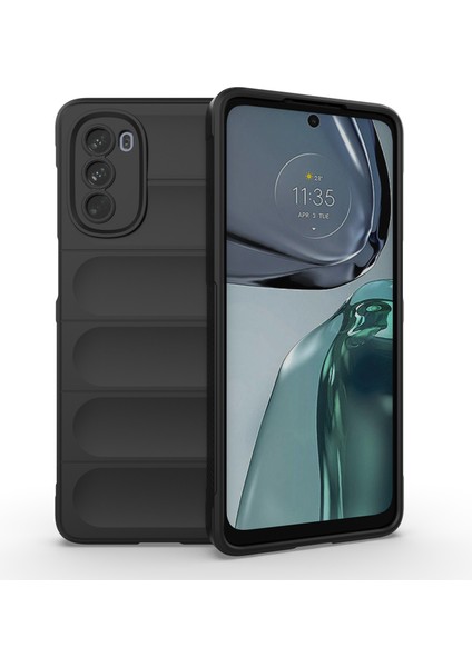 Motorola Moto G62 5g Düşmeye Karşı Koruyucu Telefon Kılıfı Sağlam Tpu Telefon Kılıfı-Siyah (Yurt Dışından)