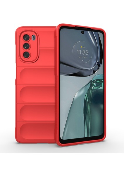 Motorola Moto G62 5g Düşmeye Karşı Koruyucu Telefon Kılıfı Sağlam Tpu Telefon Kılıfı-Kırmızı (Yurt Dışından)